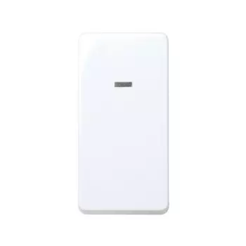 27669-64 Выключатель одноклавишный кнопочный, 10А 250В, узкий модуль, Simon 27, белый