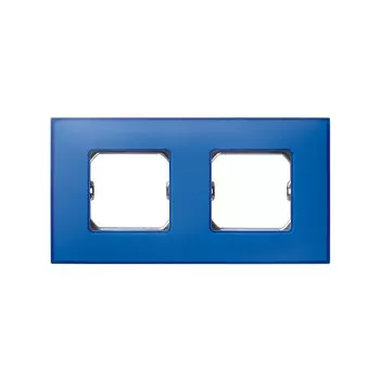 27772-67 Рамка декоративная, 2 поста, (+суппорт), Simon 27 Neos, Матовый, васильковый