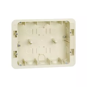 27856-61 Коробка для внутреннего монтажа 2-рядной рамки с суппортами, 236х171х50,5мм