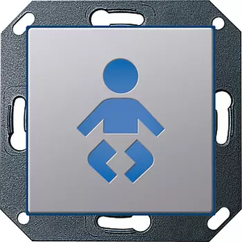 2796203 Светодиодный указатель с пиктограммой "Детская комната" Алюминий Gira E22