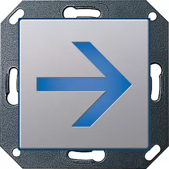 2798203 Светодиодный указатель с пиктограммой "стрелка" Алюминий Gira E22