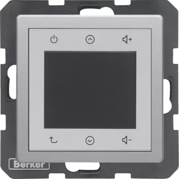 28846084 RADIO TOUCH, Q.1/Q.3, цвет: алюминиевый, с эффектом бархата Berker