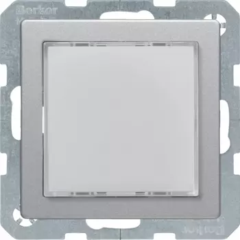 29526084 Светодиодный световой сигнал, Q.1/Q.3, цвет: алюминиевый, с эффектом бархата Berker