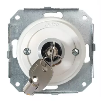 31906052 Механизм переключения с ключом, белый Fontini