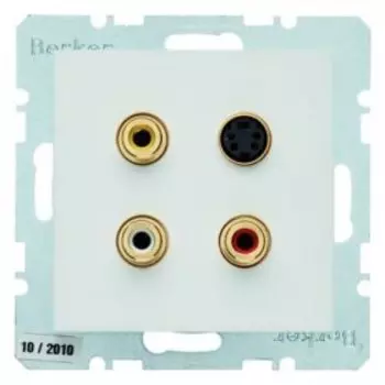 3315321909 BMO CINCH/S-VIDEO S.1 цвет: полярная белезна матовая Berker