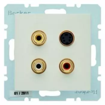 3315328982 BMO CINCH/S-VIDEO S1 цвет: белый Berker