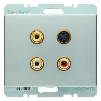 3315329004 BMO CINCH/S-VIDEO AS цвет: лакированный алюминий Berker