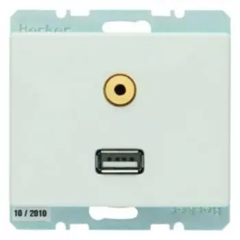 3315390069 BMO USB/3.5mm AUDIO AS цвет: полярная белезна Berker