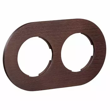 33802802 Рамка DO Darkened beech 2-постовая Fontini