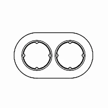 33802822 Рамка DO Walnut 2-постовая Fontini