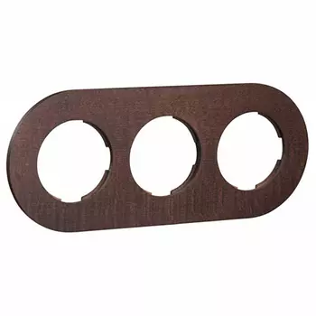 33803802 Рамка DO Darkened beech 3-постовая Fontini