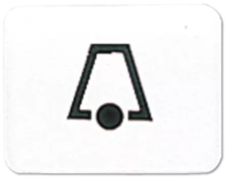 33KWW CD 500/CD plus Белый Линза с символом "ЗВОНОК" для клавиши с окошком Jung