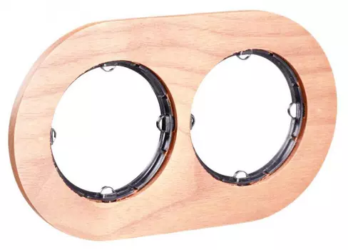 34802812 Рамка 2-ная, дерево бук Fontini DO