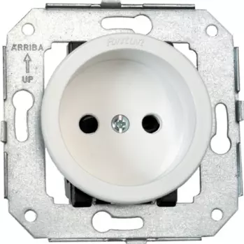 35209032 Розетка без зазем.контактов , коричневый Fontini