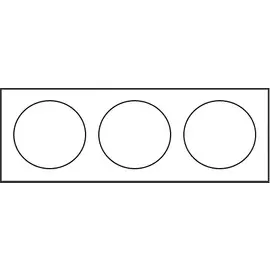 36813162 Рамка Venezia Carre Сапелли 3-постовая Fontini