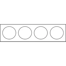 36814162 Рамка Venezia Carre Сапелли 4-постовая Fontini