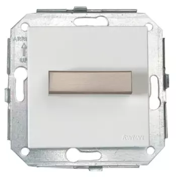 37314542 Двухполюсный выключатель, золото/коричневый Fontini