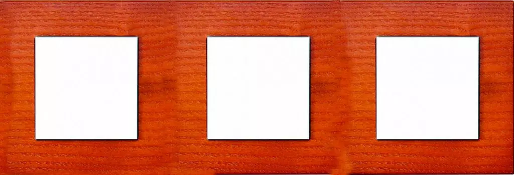 37803022 Рамка F37 Вишня 3-постовая Fontini