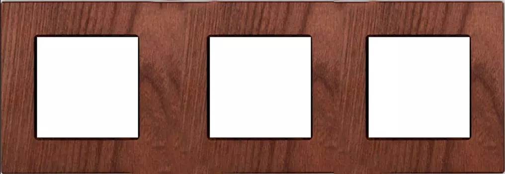 37803032 Рамка F37 Табак 3-постовая Fontini