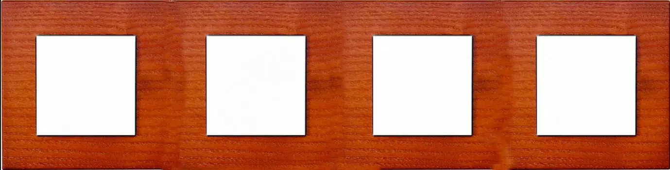 37804022 Рамка F37 Вишня 4-постовая Fontini