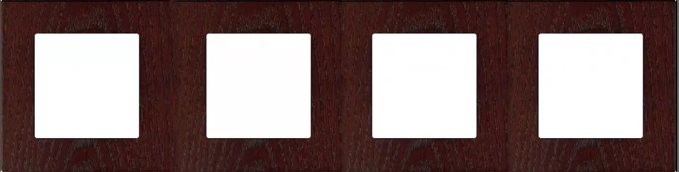 37804042 Рамка F37 Венге 4-постовая Fontini