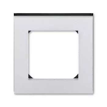 3901H-A05010 70W Рамка ABB Levit Серебро / Дымчатый чёрный 1-постовая 2CHH015010A6070