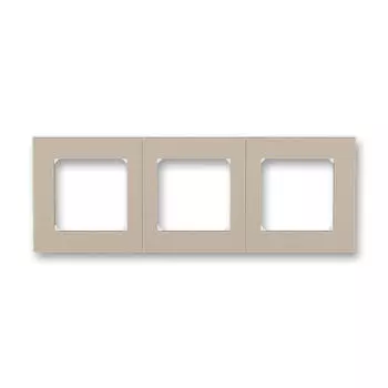 3901H-A05030 18W Рамка ABB Levit Кофе макиато / Белый 3-постовая 2CHH015030A6018