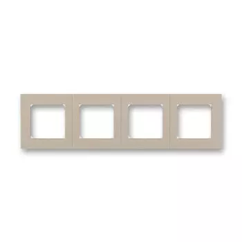 3901H-A05040 18W Рамка ABB Levit Кофе макиато / Белый 4-постовая 2CHH015040A6018