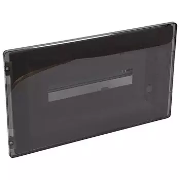 401756 Распределительный щиток Practibox? скрытого монтажа - IP 40 - IK 07 - 1 рейка - 18 модулей - с клеммниками заземления и нейтрали - прозрачная дверь Nedbox Legrand