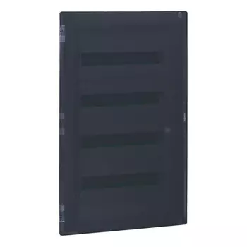 401759 Распределительный щиток Practibox? скрытого монтажа - IP 40 - IK 07 - 4 рейки - 72 модуля - с клеммниками заземления и нейтрали - прозрачная дверь Nedbox Legrand