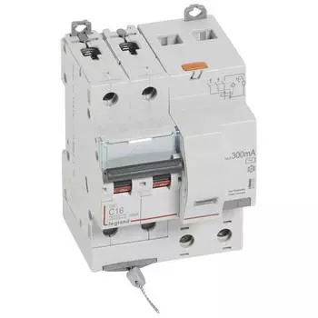 411172 Дифф.выключатель (УЗО) DX3 2П C16А 300MA-AC 4м, Legrand