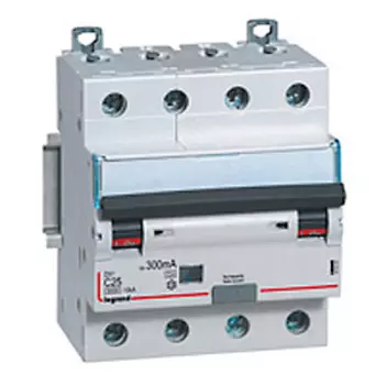 411205 Дифф.выключатель (УЗО) DX3 4П C16А 300MA-AC, Legrand