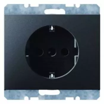 41157006 Штепсельная розетка SCHUKO цвет: антрацит, матовый K.1 Berker