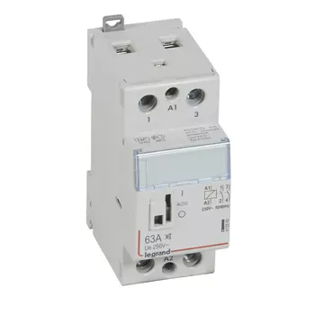 412560 CX3 Контактор 230V 2НО 63А бесш./руч Legrand