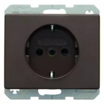 41350001 Штепсельная розетка SCHUKO цвет: коричневый, с блеском Arsys Berker
