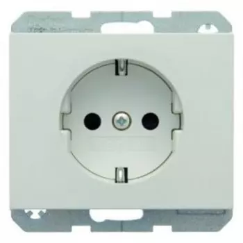 41357009 Штепсельная розетка SCHUKO цвет: полярная белизна, с блеском K.1 Berker