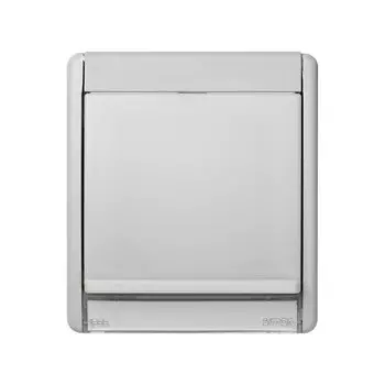 4400036-102 Рамка с прозрачным окном для установки ориентационного светильника, IP55, Simon 44 Aqua, серый