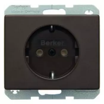 47150001 Штепсельная розетка SCHUKO цвет: коричневый, с блеском Arsys Berker