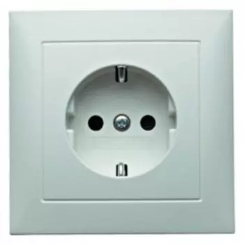 47229909 Штепсельная розетка SCHUKO с крышкой цвет: полярная белизна, матовый S.1 Berker