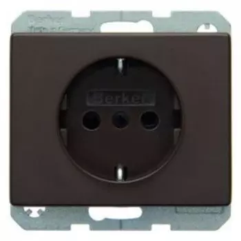 47350001 Штепсельная розетка SCHUKO цвет: коричневый, с блеском Arsys Berker