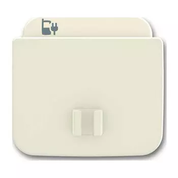 6400-0-0007 (6478-212-500), Плата центральная (накладка) 6478-212 для блока питания micro USB - 6474 U, Busch-Duro, слоновая кость, ABB