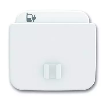 6400-0-0009 (6478-214-500), Плата центральная (накладка) 6478-214 для блока питания micro USB - 6474 U, Reflex, альпийский белый, ABB