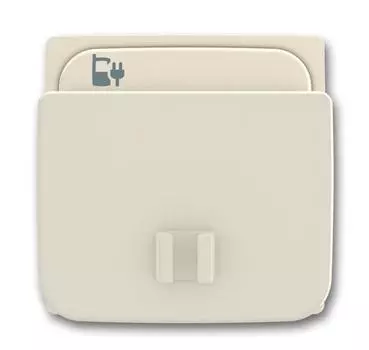 6400-0-0010 (6478-92-507), Плата центральная (накладка) 6478-92-507 для блока питания micro USB - 6474 U, basic55, слоновая кость, ABB