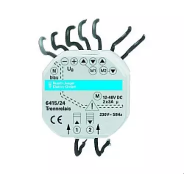 6410-0-0363 (6415/24), Реле разделительное для приводов постоянного тока Busch-Jalousiecontrol, 24 В, ABB