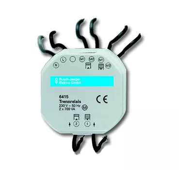 6410-0-0395 (6415-500), Реле разделительное для механизма управления жалюзи 6411 U, 6411 U/S и 6454 U-10x, ABB