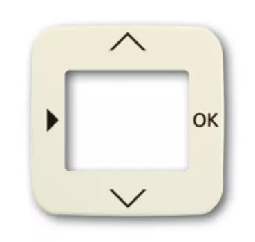 6430-0-0285 (6435-212), Плата центральная (накладка) для таймера 6455, 6456, серия Busch-Duro 2000 SI, цвет слоновая кость, ABB