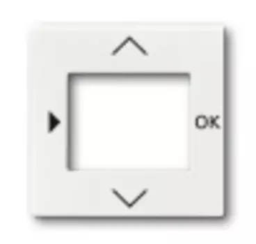 6430-0-0306 (6435-84), Плата центральная (накладка) для таймера 6455, 6456, цвет davos/альпийский белый, ABB