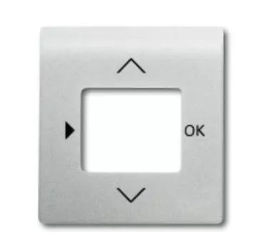 6430-0-0342 (6435-783), Плата центральная (накладка) для таймера 6455, 6456, серия impuls, цвет серебристый металлик, ABB