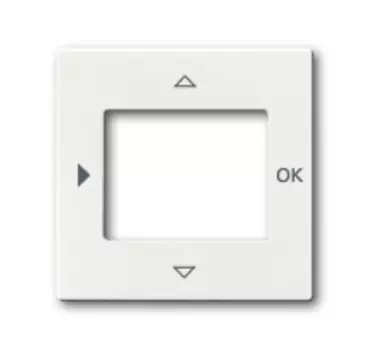 6430-0-0352 (6435-94-507), Плата центральная (накладка) для таймера 6455, 6456, серия Basic 55, альпийский белый, ABB