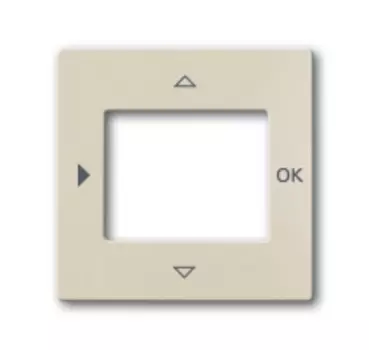 6430-0-0353 (6435-92-507), Плата центральная (накладка) для таймера 6455, 6456, серия Basic 55, слоновая кость, ABB